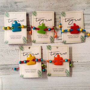 Autism Awareness Tagua Puzzle Piece Bracelet adjustable fit